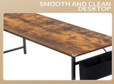 Rotten wood color SG016FD P2 particleboard iron pipe 120cm cut-off computer desk with non-woven 34836334