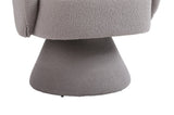 Swivel Accent Chair Armchair, Round Barrel Chair in Fabric for Living Room Bedroom W136194691