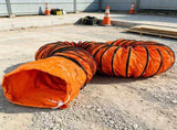 32ft 12-Inch PVC Flexible Duct Hose, Heavy-Duty Ventilation & Exhaust Ducting for Utility Blowers & 87802239