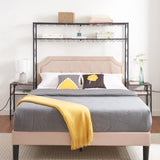 ZNTS Queen Bed Frame with 2 Nightstandss with Storage Cabinet, with Shelves, Bookcase 16305791