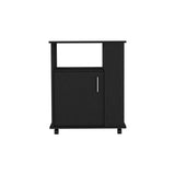 Kit Lower Microwave Cabinet, Single Door, Three Side Shelves-Black B20091950