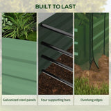Green Raised Garden Bed with Crop Cage and Shade Cloth 90.5" W x 43.25" D x 43.25" H 89139716