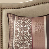 7 Piece Comforter Set Red King B03597165