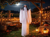 Halloween Hanging Swinging Girl Prop with Light-up Eyes & Scary Sounds, Voice Activated Life Size 64477018