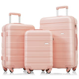 Luggage Sets New Model ABS Hardshell 3pcs Clearance Luggage Hardside Lightweight Durable Suitcase N726P203164S