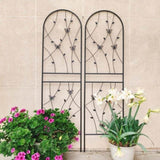 4 Pack Metal Garden Trellis 71" x 19.7" Rustproof Trellis for Climbing Plants Outdoor Flower Support W1586P268059