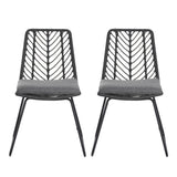 DEJA CHAIR,2PCS with 2 Cushions,Gray N762P240764E