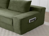 Memory Foam Cloud Loveseat Sofa, 2 in 1 Convertible Folding Couch Bed, No Assembly Compressed W2677P395126