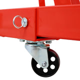 ZNTS 2 Ton Folding Engine Hoist Cherry Picker Shop Crane Hoist Lift, Heavy Duty Steel with 6 Iron Caster 81745190