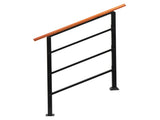 Handrails for Outdoor Wrought Iron Solid Wood Hand Railing for Concrete 03366847