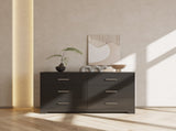 6 Drawer Double Dresser for Bedroom, Wide Storage Cabinet for Living Room Home Entryway, 38556618