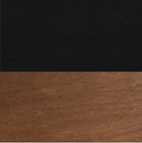 47" Coffee Table, No Assembly Required, Black with Bourbon Finish B108P160164
