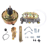7" Single Zinc Power Brake Booster 1" Bail Top Master Cylinder Disc/Drum Proportioning Valve Kit 45396868