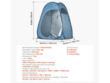 Portable Camping Shower Tent, Instant Setup Changing Room with Ground Stakes, Ropes, and Carry Bag, 46812534
