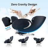 ZNTS BOSSCARE 3D Zero Gravity Massage Chair,Full Body Shiatsu Recliner with APP Black W730P162463