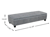 Indoor Jacquard Storage Ottoman Bench - Upholstered Entryway Bench with Hidden Storage, 300lbs N779P396200H