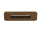59" Mid Century Modern TV Stand for TVs up to 65", Walnut Entertainment Center with Open Storage & W1801P457802