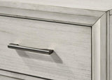 1pc Contemporary Style Storage Drawers Dresser Bedroom Solid Wood Wooden Furniture White Mist Finish B011P228954