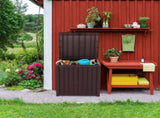 51gal 195L Outdoor Garden Plastic Storage Deck Box Chest Tools Cushions Toys Seat Waterproof 80213979