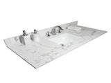 43x22 bathroom stone vanity top engineered stone carrara white marble color with rectangle 49012198