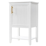 ZNTS 20" Bathroom Vanity with Sink, Bathroom Cabinet with Soft Closing Door, Storage Rack and Open Shelf, 13067302