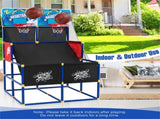 Dual Shot Kids Basketball Arcade Game - 2 Backboards4 PVC BallsPump, 3 Ages, BlackBlueRed 97311836