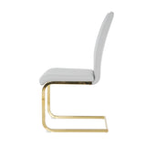 Modern Dining Chairs with Faux Leather Padded Seat Dining Living Room Chairs Upholstered Chair with W210127293