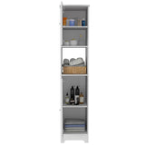 ZNTS Brighton 1-Shelf Linen Cabinet White B06280090