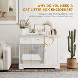 ZNTS Cat Litter Box、Cat Litter Box Enclosure 36213242