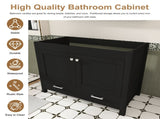 42 Inch Modern Bathroom Vanity with Soft-Close Multi-Functional Cabinet, Single Drawer, MDF with W509P493621