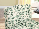 Flannel single dining chair with soft seat cushion and backrest, no armrests, matching pillow can be W487P221665