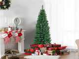 5ft Slim Pencil Christmas Tree - Space-Saving Design for Small Corners, 220 Realistic PVC Branches 72369456