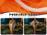 6 Feet Halloween Decoration Hanging Pumpkin Ghost Bendable Arms 24156569