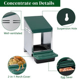 ZNTS Single Roll Out Nesting Box with Plastic Basket, Egg Nest Box Laying Box Hens 42275216