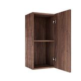 KALI 14" Wall-Mounted Floating Striped Bathroom Vanity Side Cabinet with a Door and a Shelf, W2615P243153