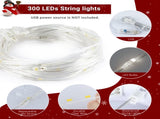 6ft 845 Branches Hanging Tree Structure PVC Material White Round Head 300 Lights Cool Color 8 Modes 76942325