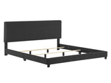 King Size Charcoal Grey Upholstered Platform Bed B108P160249
