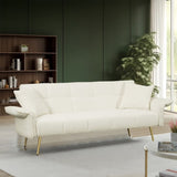 70.1 "futon sofa bed, convertible double sofa bed with folding armrests for living rooms and small W2290P147463