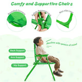 4 Pieces Folding Kids Table and Chair Set with Height Adjustable Sun Umbrella 51184271