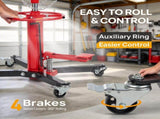 Transmission Jack, 1660 lbs 3/4-TonHydraulic 2-Stage High Lift Vertical Telescoping Floor Jack 12599906