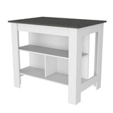 Brooklyn Kitchen Island, Three Concealed Shelves B128P148878