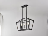 3-Light Farmhouse Kitchen Island Lighting,3 Light Industrial Linear Chandelier for Dining Room Metal W5008P465017