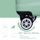 Luggage set of 5 pieces, expandable hard PC luggage set with TSA lock for rotating wheels, W284P202778