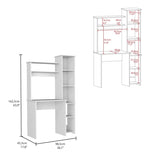 Versalles Writintg Desk, Two Superior Shelves, Five Cubbies -White B20092000