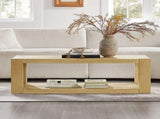 Modern Design 48 Inch Rectangular Coffee Table,2-Tier MDF Rectangle Coffee Table for Living W2582P344069