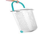 (2 pack) 2 Bushel Rolling Plastic Laundry Hamper with Pop-up Handle, White (Shipment from Walmart) 57846102