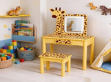 Kids Vanity Set with Light, Girls Vanity Set with Mirror, Toddler Vanity for 3 Year Old, Kids Makeup 01556534