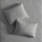3 Piece Quilt Set Grey King/Cal King B035129039