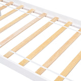 Twin Bed with Headboard and Footboard for Kids, Teens, Adults,with a Nightstand,Wite W50459230