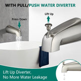 Drill-Free Stainless Steel Slide Bar Combo Rain Showerhead 7-Setting Hand, Dual Shower Head Spa W1219P155531